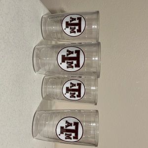 Set of four  16 oz Texas A & M Tervis Tumblers Insulated